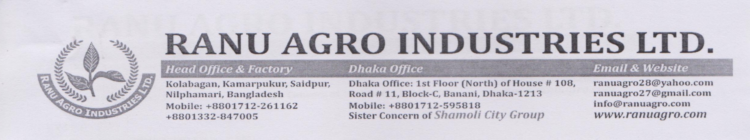 Ranu Agro Industries Ltd.