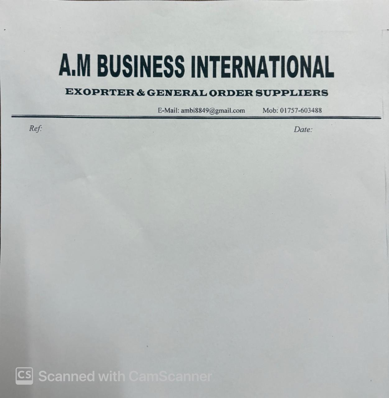 A.M BUSINESS INTERNATIONAL