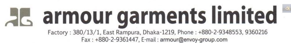 ARMOUR GARMENTS LTD