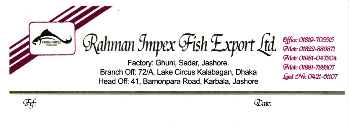 Rahman Impex Fish Export Limited