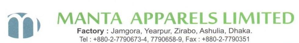 MANTA APPARELS LTD